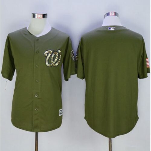 686334196aaa1_1 Nationals Blank Green Camo New Cool Base Stitched MLB Jersey