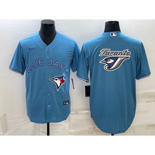 68633444ce19b_1 Men's Toronto Blue Jays Light Blue Team Big Logo Cool Base Stitched Baseball Jersey