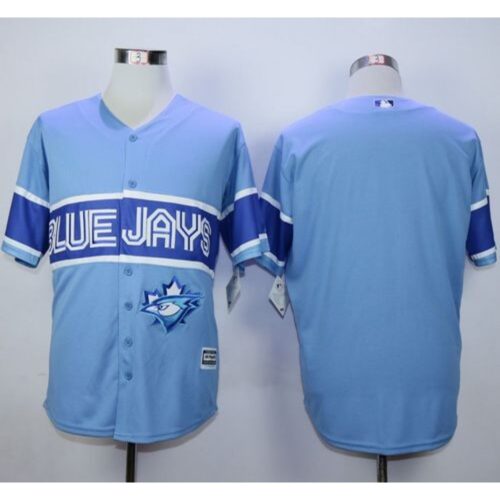 686334541273d_1 Blue Jays Blank Light Blue Exclusive New Cool Base Stitched MLB Jersey