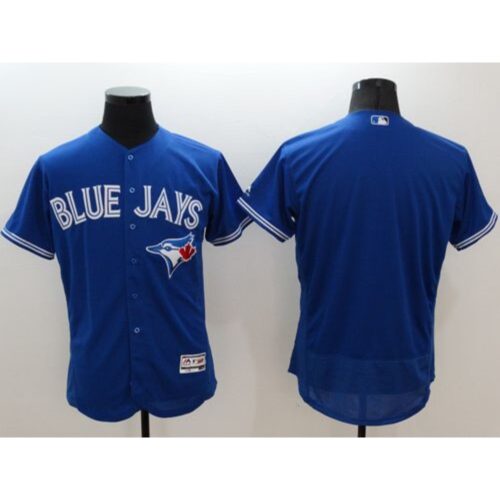 68633459487af_1 Blue Jays Blank Blue Flexbase Authentic Collection Stitched MLB Jersey