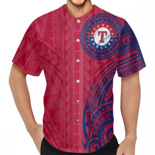 6863349085db7_1 Men's Texas Rangers Red Baseball Jersey
