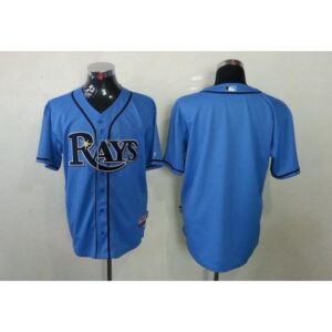 686334dd4914e_1 Rays Blank Light Blue Cool Base Stitched MLB Jersey