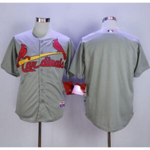 686334f0975d6_1 Cardinals Blank Grey Cool Base Stitched MLB Jersey