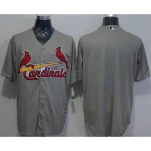 686334f324486_1 Cardinals Blank Grey New Cool Base Stitched MLB Jersey