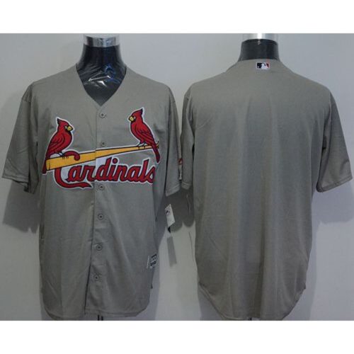 686334f324486_1 Cardinals Blank Grey New Cool Base Stitched MLB Jersey