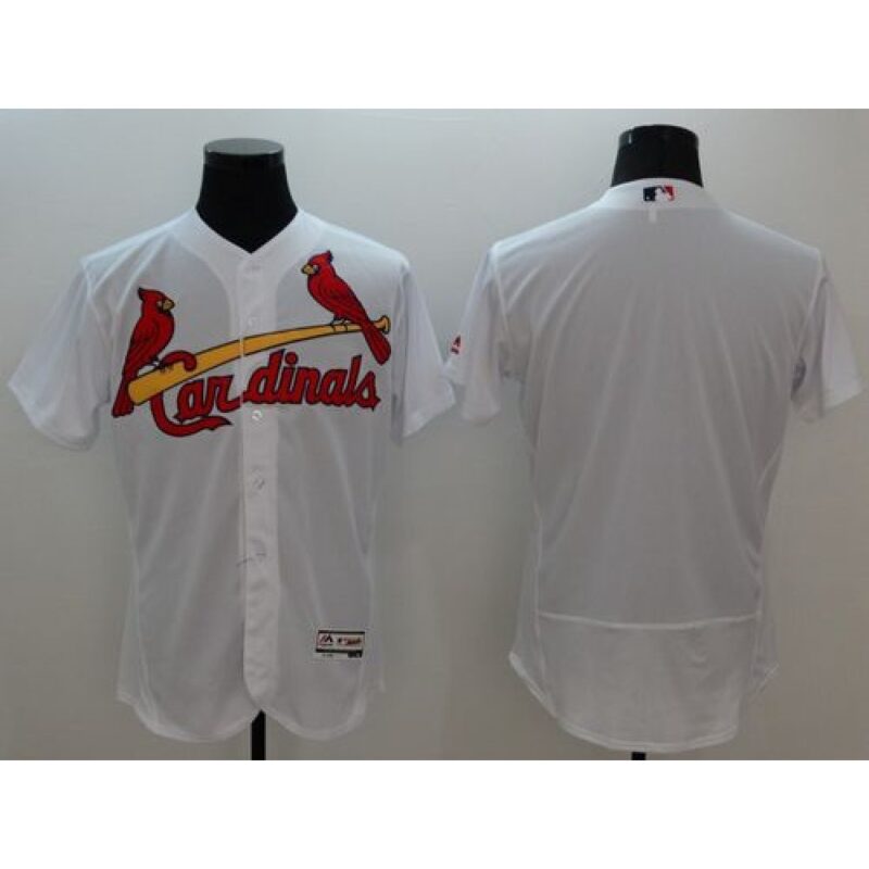 686335078665a_1 Cardinals Blank White Flexbase Authentic Collection Stitched MLB Jersey
