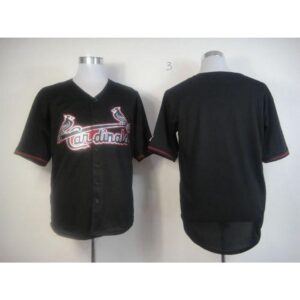 6863350ca3bae_1 Cardinals Blank Black Fashion Stitched MLB Jersey