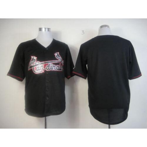 6863350ca3bae_1 Cardinals Blank Black Fashion Stitched MLB Jersey