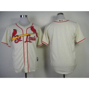 6863351447b2b_1 Cardinals Blank Cream Cool Base Stitched MLB Jersey