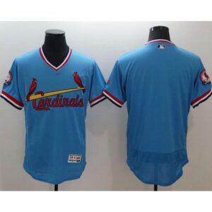 6863351bd3907_1 Cardinals Blank Light Blue Flexbase Authentic Collection Cooperstown Stitched MLB Jersey