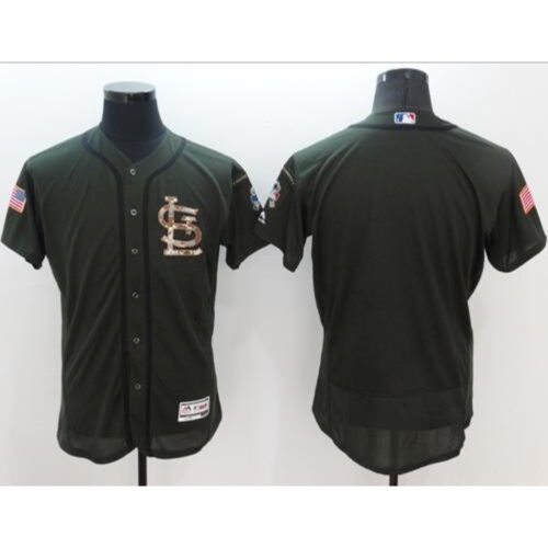 68633520b5374_1 Cardinals Blank Green Flexbase Authentic Collection Salute to Service Stitched MLB Jersey