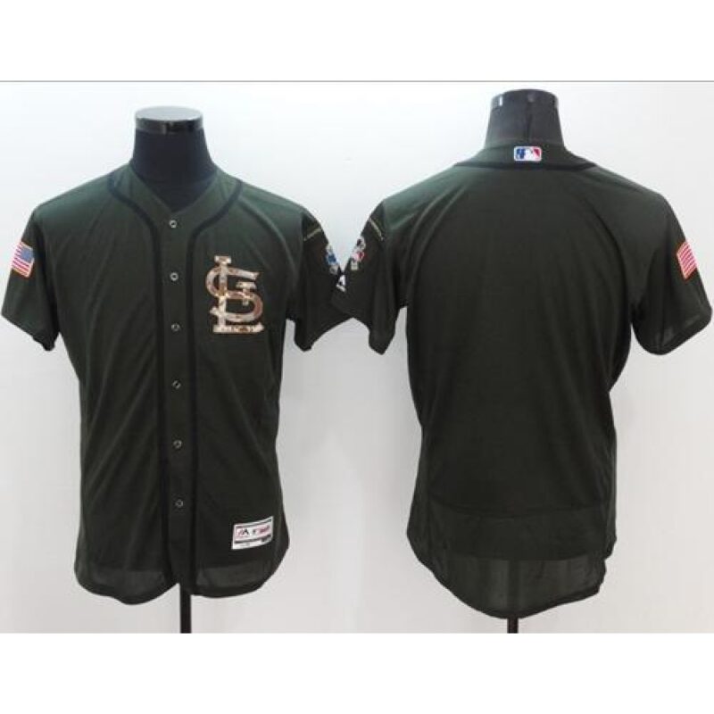 68633520b5374_1 Cardinals Blank Green Flexbase Authentic Collection Salute to Service Stitched MLB Jersey