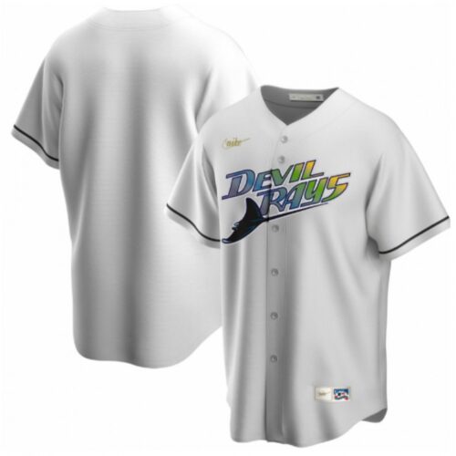 6863353941bfb_1 Men's Tampa Bay Devil Rays White Cooperstown Jersey