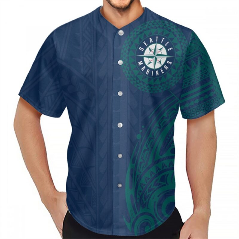 6863355916c73_1 Men's Seattle Mariners Navy Baseball Jersey