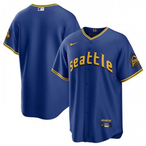 68633567c68b8_1 Men's Seattle Mariners Blank Royal 2023 City Connect Cool Base Stitched Baseball Jersey