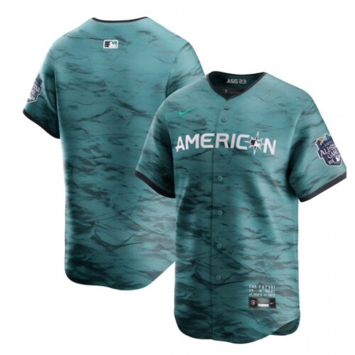 6863356f93c48_1 Men's Seattle Mariners Blank Teal 2023 All-star Cool Base With Patch Stitched Baseball Jersey
