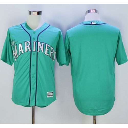 6863358632412_1 Mariners Blank Green New Cool Base Stitched MLB Jersey