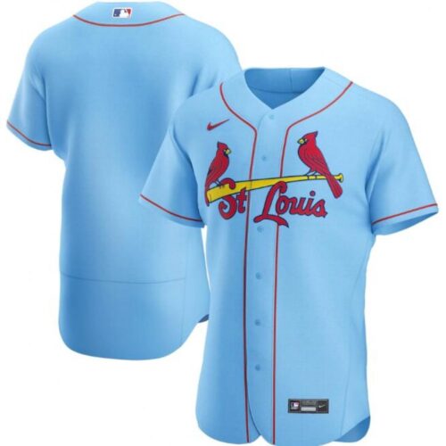 686335d0edae5_1 Men's St. Louis Cardinals Blank Blue Flex Base Stitched Jersey