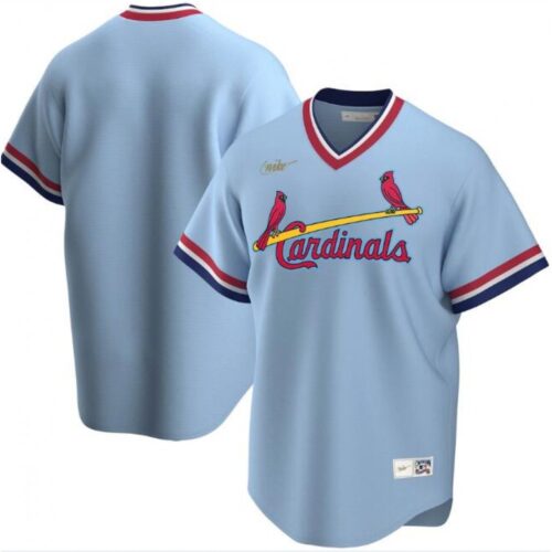 686335d5e2a81_1 Men's St. Louis Cardinals Blank 2020 New Blue Cool Base Stitched Jersey