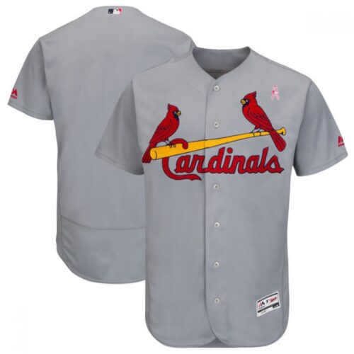 686335dacba9a_1 Men's St.Louis Cardinals Gray 2018 Mother's Day Flexbase Stitched MLB Jersey