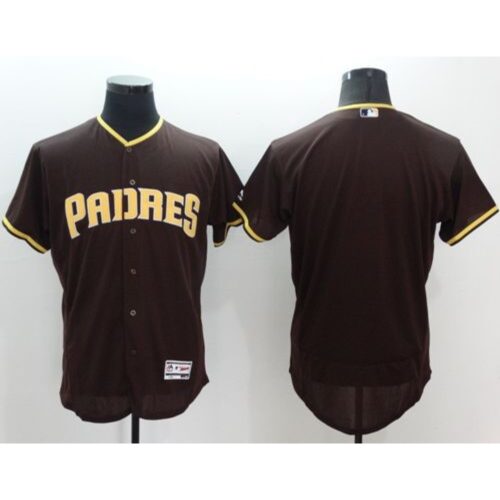 6863361b6d775_1 Padres Blank Brown Flexbase Authentic Collection Stitched MLB Jersey