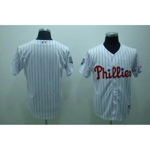 68633640a9494_1 Phillies Blank Stitched White Red Strip MLB Jersey