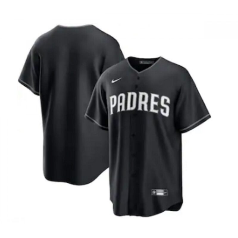 6863364a74b79_1 Men's San Diego Padres Blank Black Cool Base Stitched Baseball Jersey