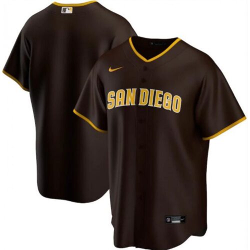 6863366093cee_1 Men's San Diego Padres Blank Brown Cool Base Stitched Jersey