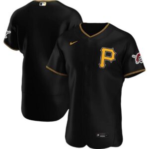 68633699a208c_1 Men's Pittsburgh Pirates Blank Black Flex Base Stitched Jersey