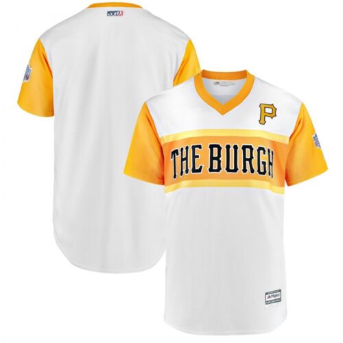 686336b52757e_1 Men's Pittsburgh Pirates White 2019 Little League Classic Replica Team Stitched MLB Jersey