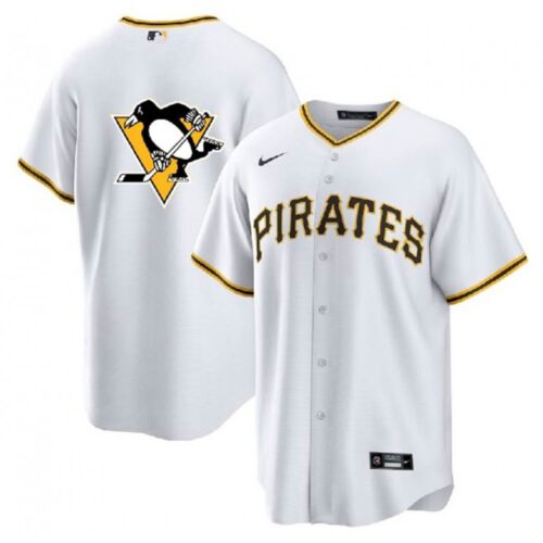 686336b7a2afc_1 Men's Pittsburgh Pirates & Penguins White Cool Base Stitched Jersey