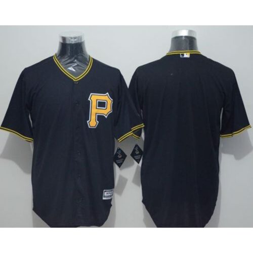 686336cb5f7bf_1 Pirates Blank Black New Cool Base Stitched MLB Jersey