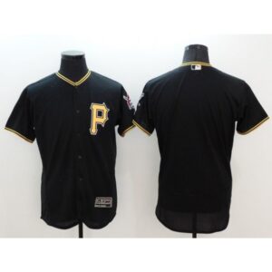 686336d03dd70_1 Pirates Blank Black Flexbase Authentic Collection Stitched MLB Jersey