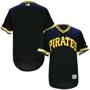 686336d2c8edd_1 Pirates Blank Black Flexbase Authentic Collection Cooperstown Stitched MLB Jersey