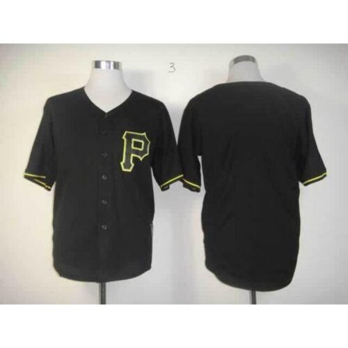 686336d54d8a4_1 Pirates Blank Black Fashion Stitched MLB Jersey