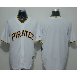 686336f3a07ab_1 Pirates Blank White New Cool Base Stitched MLB Jersey