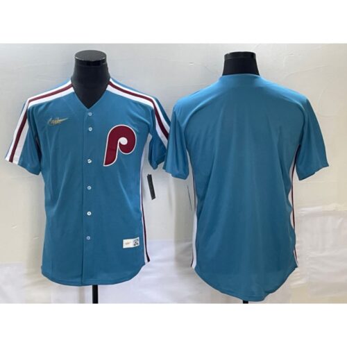 68633702ccb24_1 Men's Philadelphia Phillies Blank Blue Cool Base Stitched Jersey