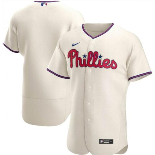 68633707d5fbd_1 Men's Philadelphia Phillies Blank Cream Flex Base Stitched Jersey