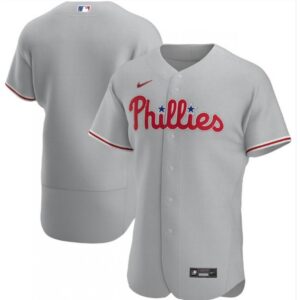 68633711877de_1 Men's Philadelphia Phillies Blank Grey Flex Base Stitched Jersey