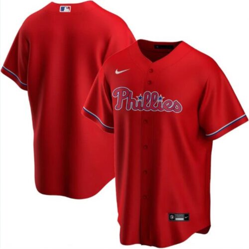68633716801f0_1 Men's Philadelphia Phillies Blank Red Cool Base Stitched Jersey