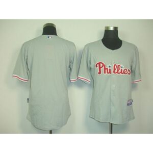 68633745655dc_1 Phillies Blank Grey Cool Base Stitched MLB Jersey