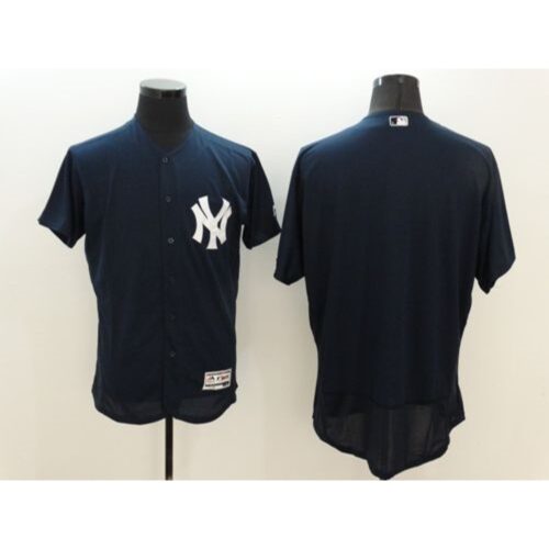 6863379adce28_1 Yankees Blank Navy Blue Flexbase Authentic Collection Stitched MLB Jersey