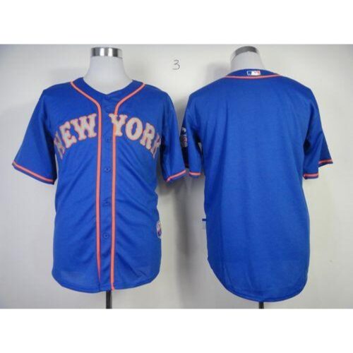 686337c628332_1 Mets Blank Blue Alternate Road Cool Base Stitched MLB Jersey