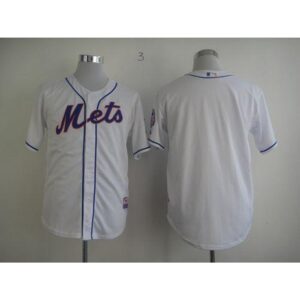 686337e4c1302_1 Mets Blank White Cool Base Stitched MLB Jersey