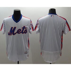 686337f152ead_1 Mets Blank White(Blue Strip) Flexbase Authentic Collection Alternate Stitched MLB Jersey