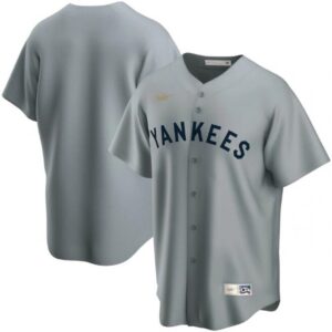 686338203c11a_1 Men's New York Yankees New Grey Cool Base Stitched Jersey