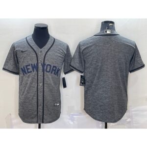 686338228dd1c_1 Men's New York Yankees Blank Grey Cool Base Stitched Jersey
