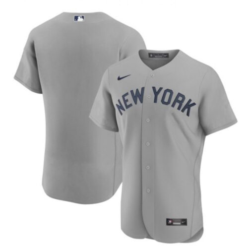 686338277e3c7_1 Men's New York Yankees Blank 2021 Grey Field of Dreams Flex Base Stitched Baseball Jersey