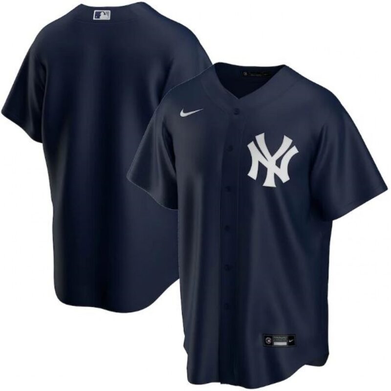 6863382e96975_1 Men's New York Yankees Blank Navy Cool Base Stitched Jersey