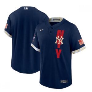 6863383d8c079_1 Men's New York Yankees Blank 2021 Navy All-Star Cool Base Stitched MLB Jersey